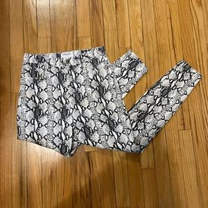 Frame Snake Print Ali High Rise Cigarette